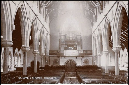 St. Luke’s Church, Ramsgate where Norman’s parents married, with kind permission of the Vicar