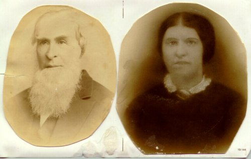 John Saull, born 1818 in Northampton  with his second wife Maria Chaplin