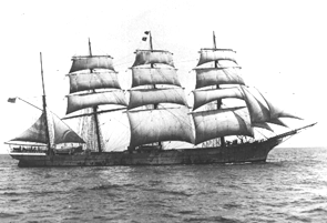 A typical ship used for transportation