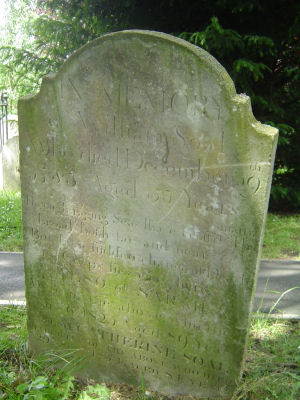 Gravestone in St Peters Churchyard - William SOAL died 1783.