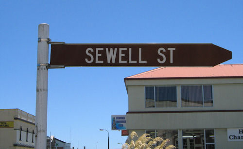 Sewell Street in Hokitika