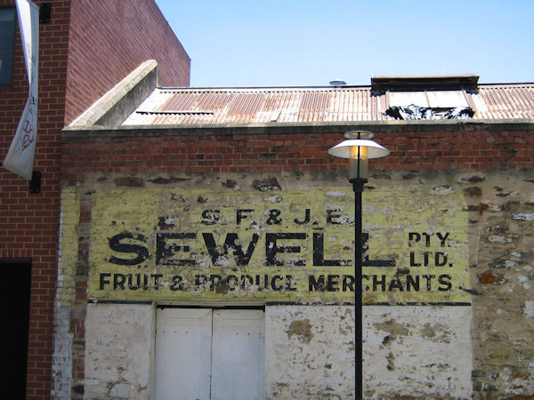 SF & JE Sewell Fruit & Produce Merchants in Adelaide