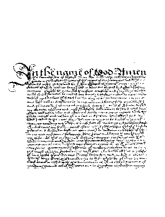 Will of John Sewell of Great Henny, Essex made in 1644
