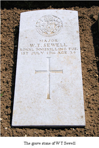 The Grave Stone of Major W.T. Sewell