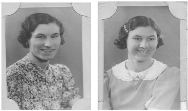 Elsie and Ethel Solly, 22 and 16, who were killed in the London Blitz in 1941