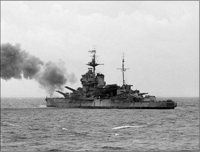 HMS Warspite, a friend of Norman’s brother served on her. (Ed: I know it’s a tenuous link, but I needed an image!)