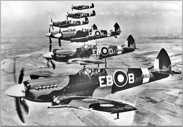 Supermarine Spitfires F Mk X11s of 41 Squadron