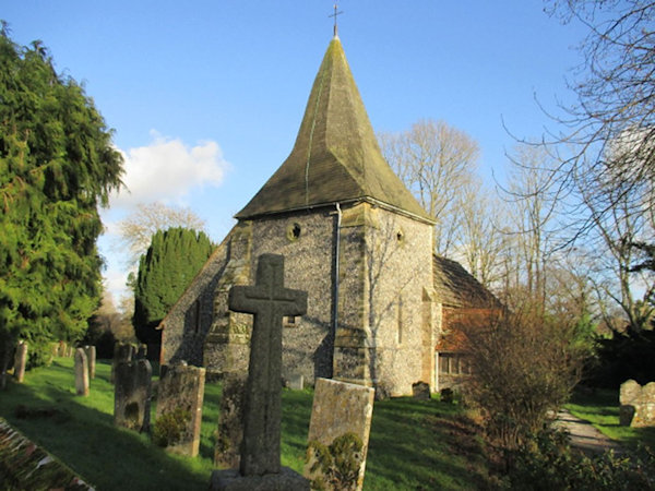 St James Church, Ashurst where James Soale and Margery Lassiter married