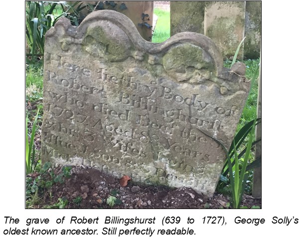 The grave of Robert Billingshurst