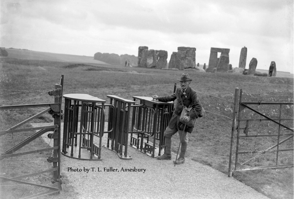 John Soul, with Stonehenge in the background