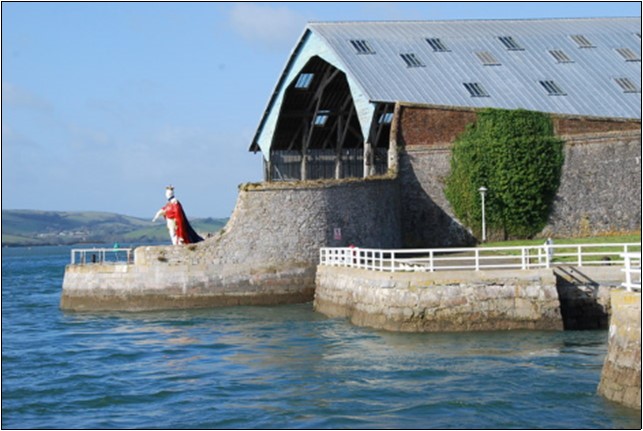 The only complete surviving eighteenth-century slip on a Royal Dockyard at Devonport. Photo Jeff Collins, available through Creative Commons Share Alike