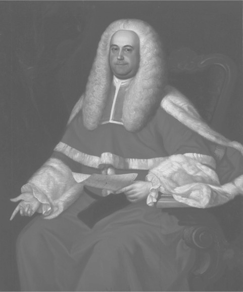 Portrait of Jonathan Belcher in 1757. He served as the first
Chief Justice for the Nova Scotia Supreme Court from 1754 to 1776 during Thomas Saul’s time in Halifax.