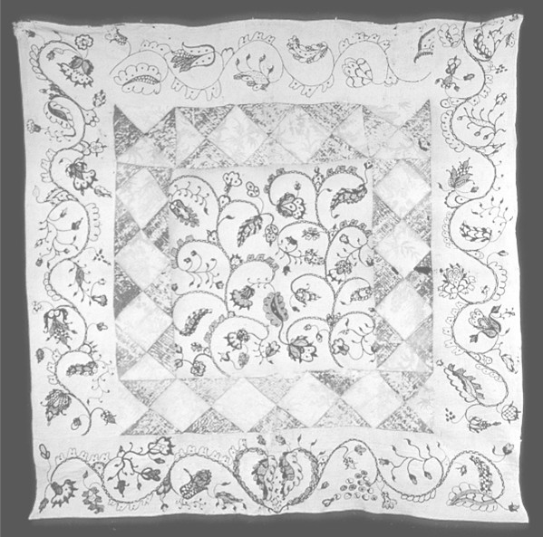 Martha’s 1792 quilt courtesy of the Smithsonian Institute