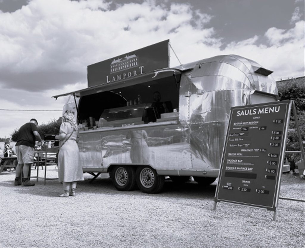 A trailer at an event