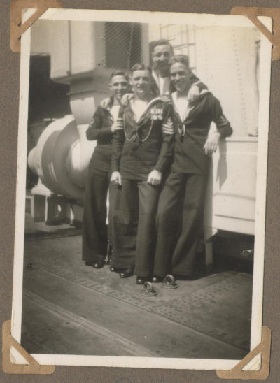 William Primrose (Bill) SOLE in Royal Navy is second from left