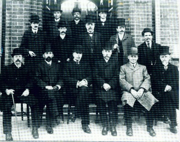 Charles Frederick SOLE (1854-1927) situated in the back row middle. The photo is Southwick Council in 1906