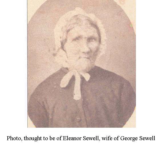 Photo, thought to be of Eleanor Sewell, wife of George Sewell