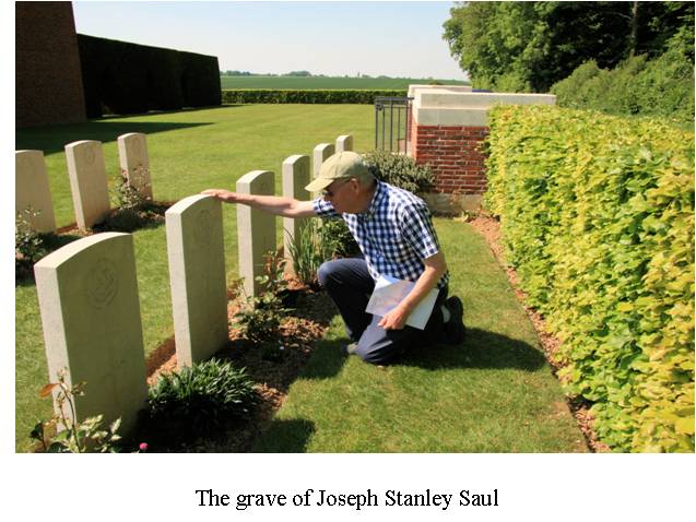 The grave of Joseph Stanley Saul